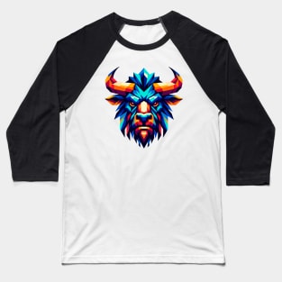 Geometric Minotaur: Mythical Beast Art Baseball T-Shirt